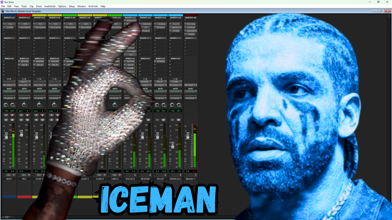 🎙️ Pro Tools Intro Recording Template – Ran to Atlanta (Drake‑Inspired, Waves Edition)