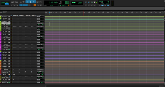 Pro Tools Console‑Style EMPTY Template — Clean Routing & Professional Session Structure